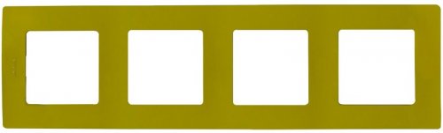 Рамка универсальная Legrand Etika 4-м. зеленый папоротник  картинка